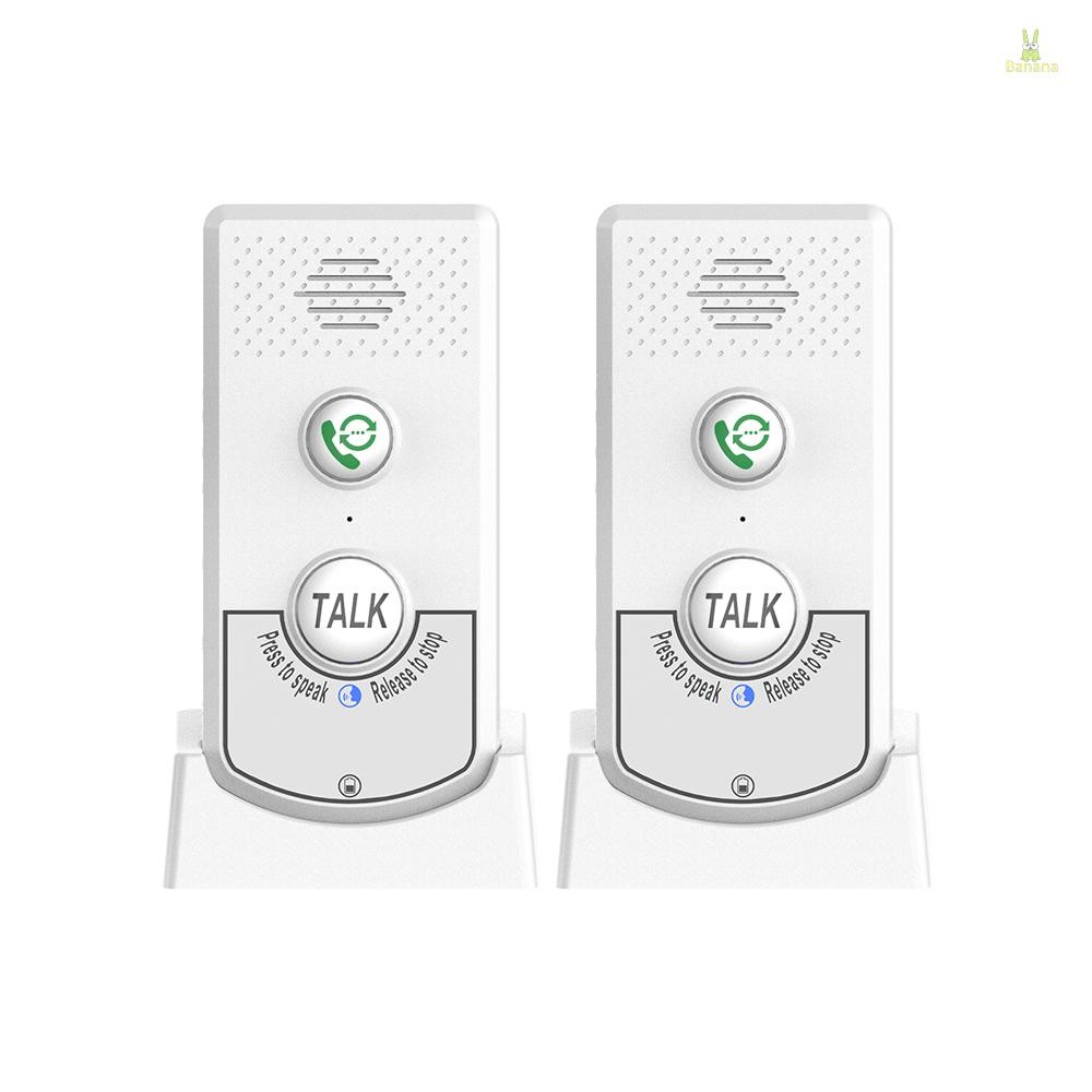 2 Pack Intercoms Wireless for Home Voice Bidirectional Caller Home ...