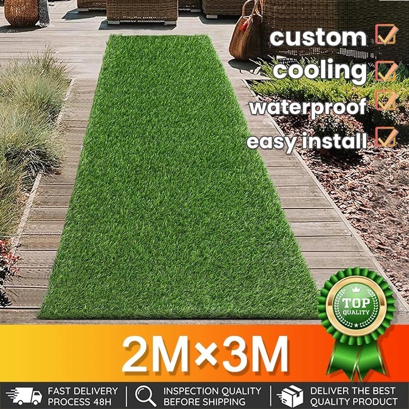 Artificial Grass Mat Outdoor Artificial Grass Plastic Lawn Harmless and  Safe Garden Decoration