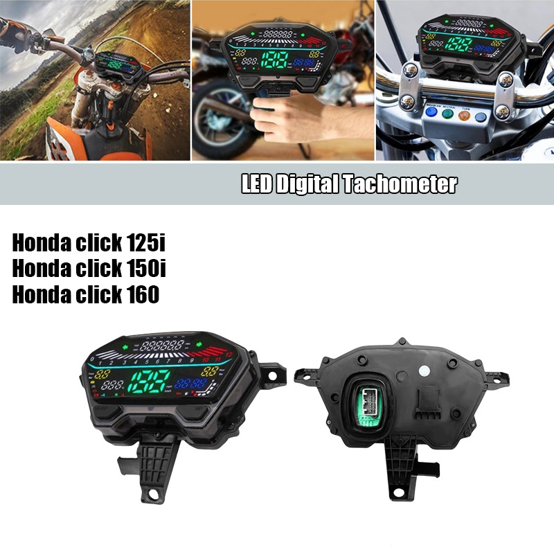 Honda Click125i v2/v3 Click150 Click160 LED Full Digital Speedometer ...