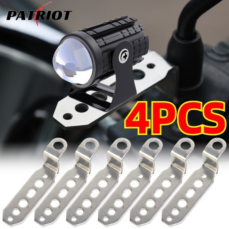 Universal Motorcycle Bracket Kit Stainless Steel Headlight/Rearview ...