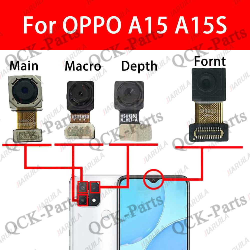 Front Big Backside Back View Facing Camera Module For oppo A15S A15 ...