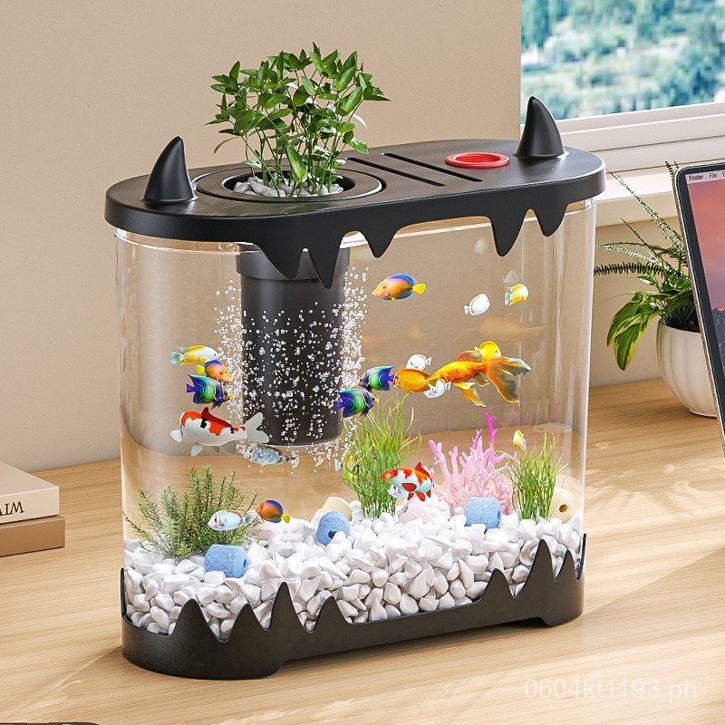 New Aquarium Oxygenation Desktop Fish Tank for Goldfish and Turtles ...