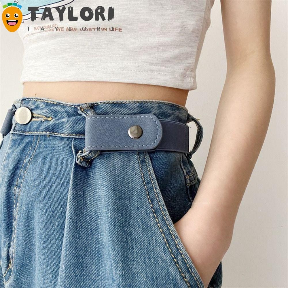 TAYLOR1 Elastic Belt, Without Buckle Traceless Buckle Free Belt, No Buckle  Invisible Belt Japanese Decoration Stealth Black Pants