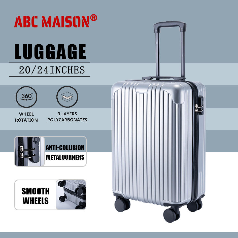 ABC Masion 20/24 Inch Luggage Travel Bag Lightweight Suitcase Luggage ...