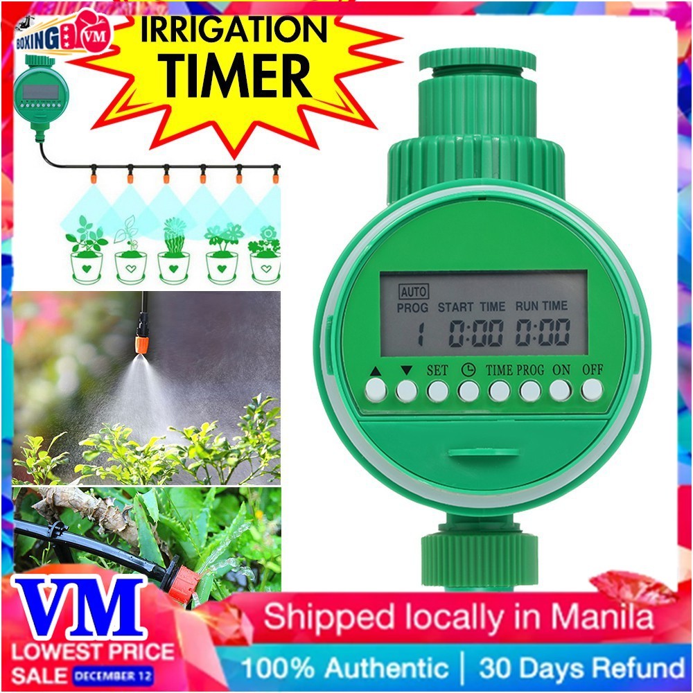 Automatic Electronic Water Timer Garden Irrigation Timer LCD Display ...