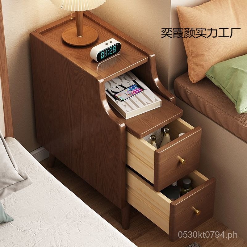 Bedside Table Mini Chest of Drawers Centimeters Solid Wood30cm Narrow ...
