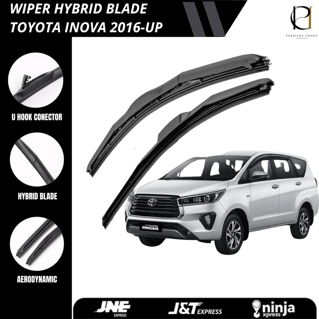 Toyota Kijang Innova Reborn 2016 Car Wiper - Now - 1 Set Hybrid Blade ...