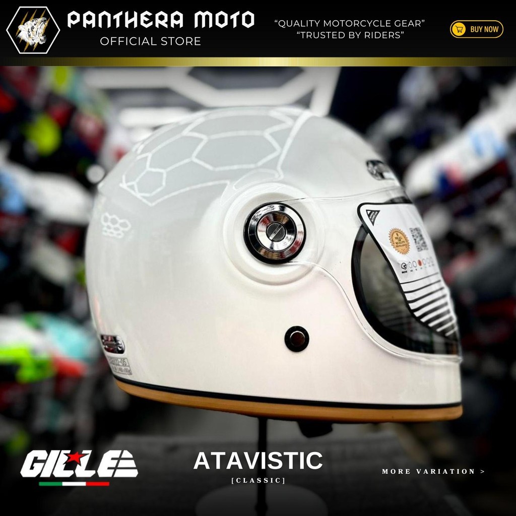 GILLE CLASSIC ATAVISTIC YM 853 CLASSIC FULL FACE SINGLE VISOR ...