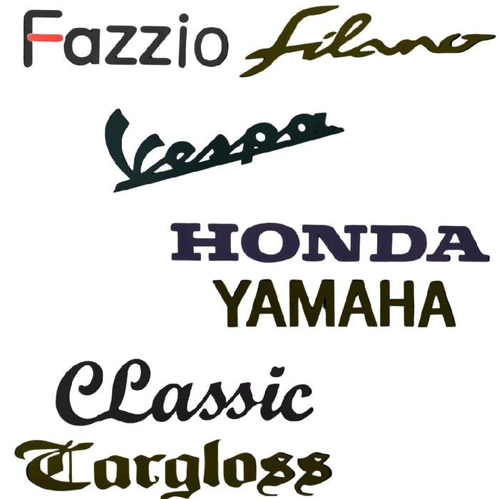 Helmet Logo Stickers / Fazzio, Filano, Vespa, Cargloss, Classic ...