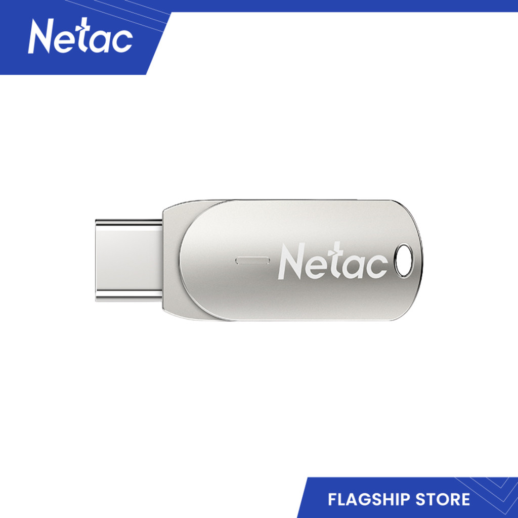 Netac NT03U785C U785 USB3.0 Type C Dual Flash Drive Silver | 32GB, 64GB ...