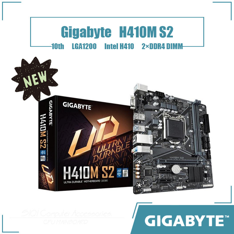 [NEW] Gigabyte H410M S2 Motherboard Intel H410 2×DDR4 DIMM LGA1200 ...