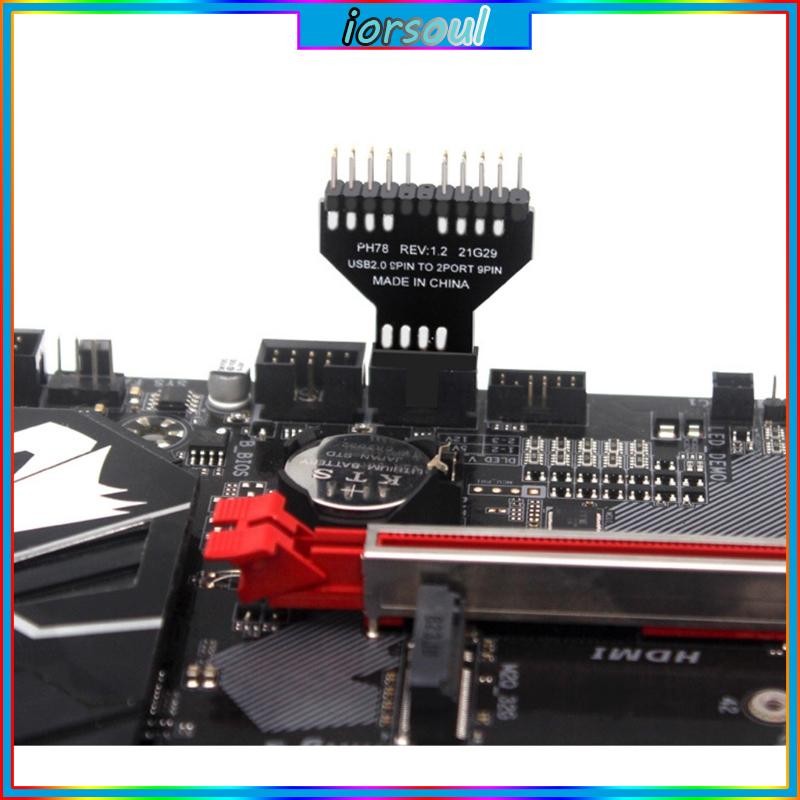 IOR Stable Performance Motherboard USB 9Pin Interface Header Splitter ...