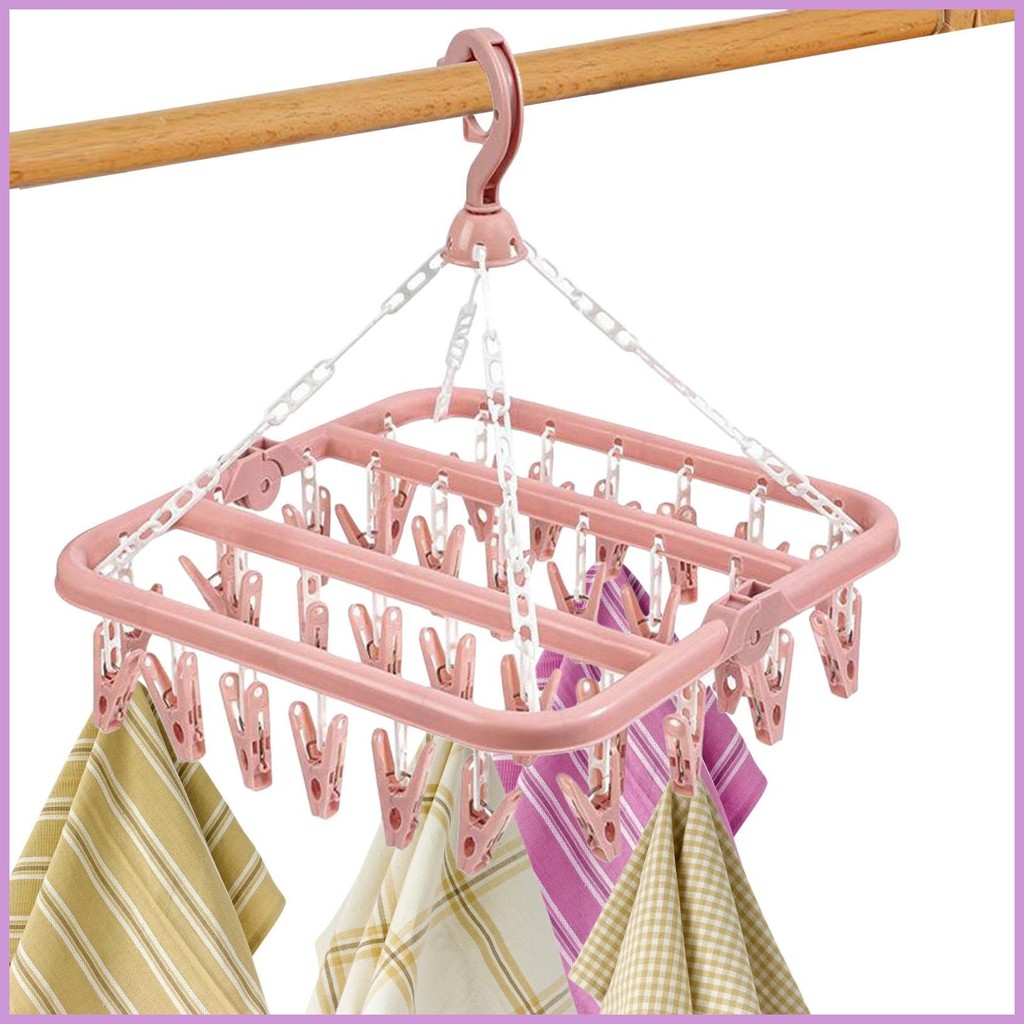 Underwear Drying Rack Laundry Drying Clips Multifunctional Foldable ...