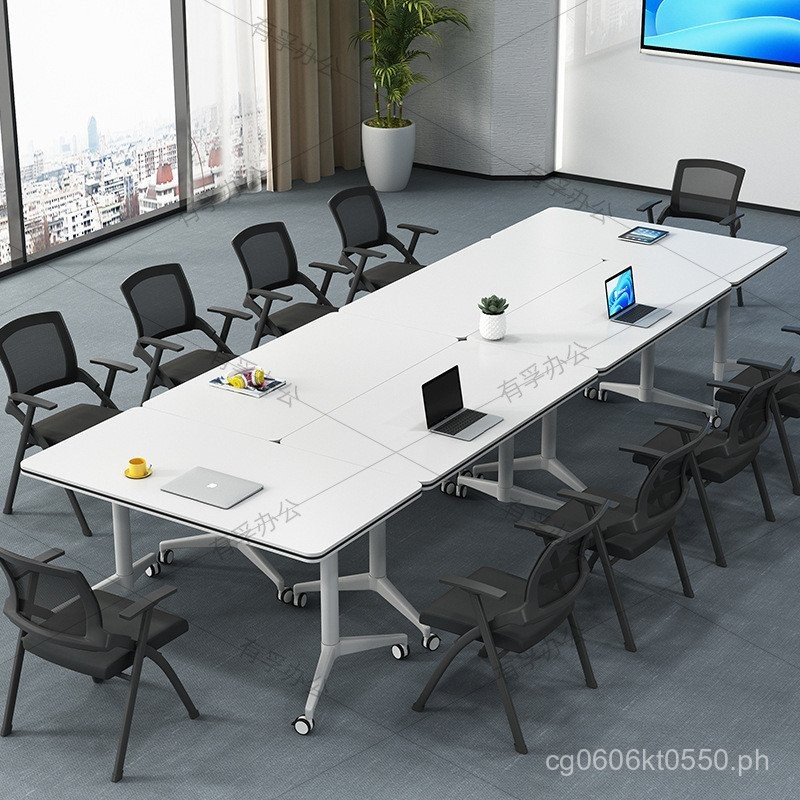 Long Table Combination Splicing Desk Conference Table Desk Chair Office ...