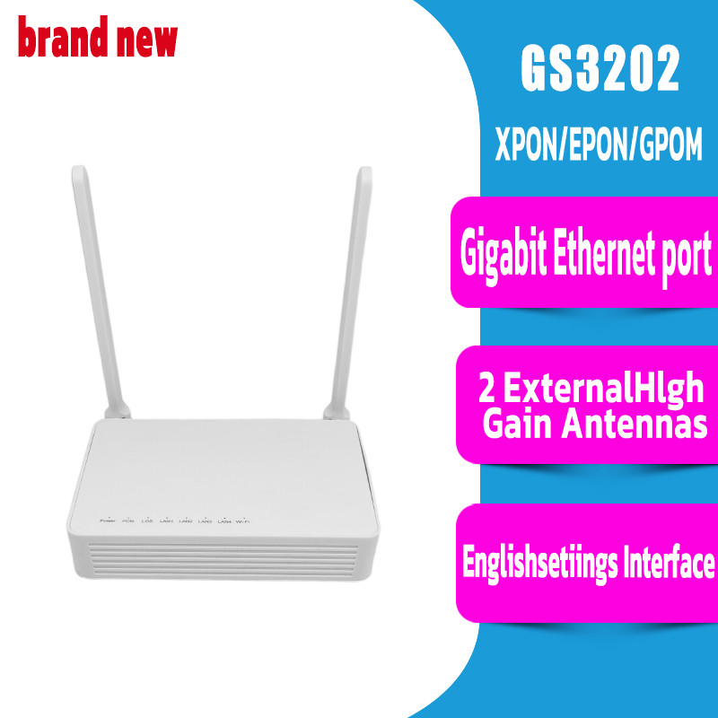 Brand New GS3202 Gigabit ONU FTTH Modem Router with wifi English ...
