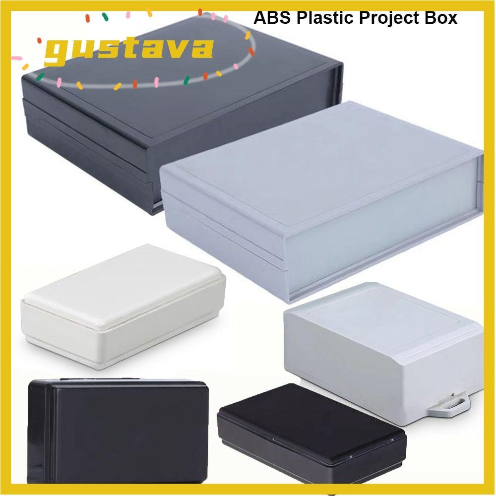 GUSTAVA Enclosure Project Box, ABS Plastic Black White DIY Housing ...