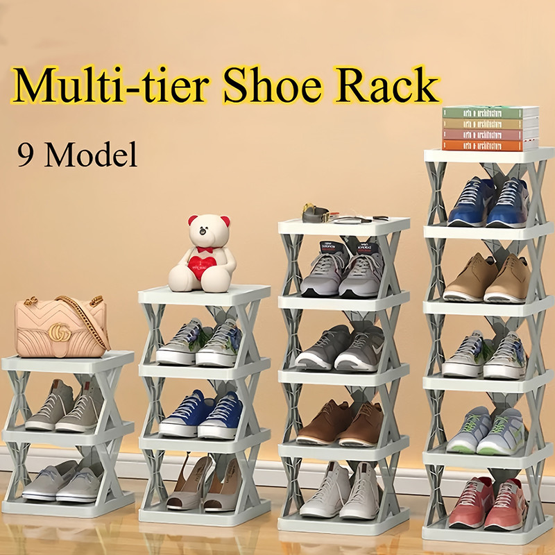 9 Layers Folding Multi-tier Shoe Rack Shoe Racks Space Saving For ...