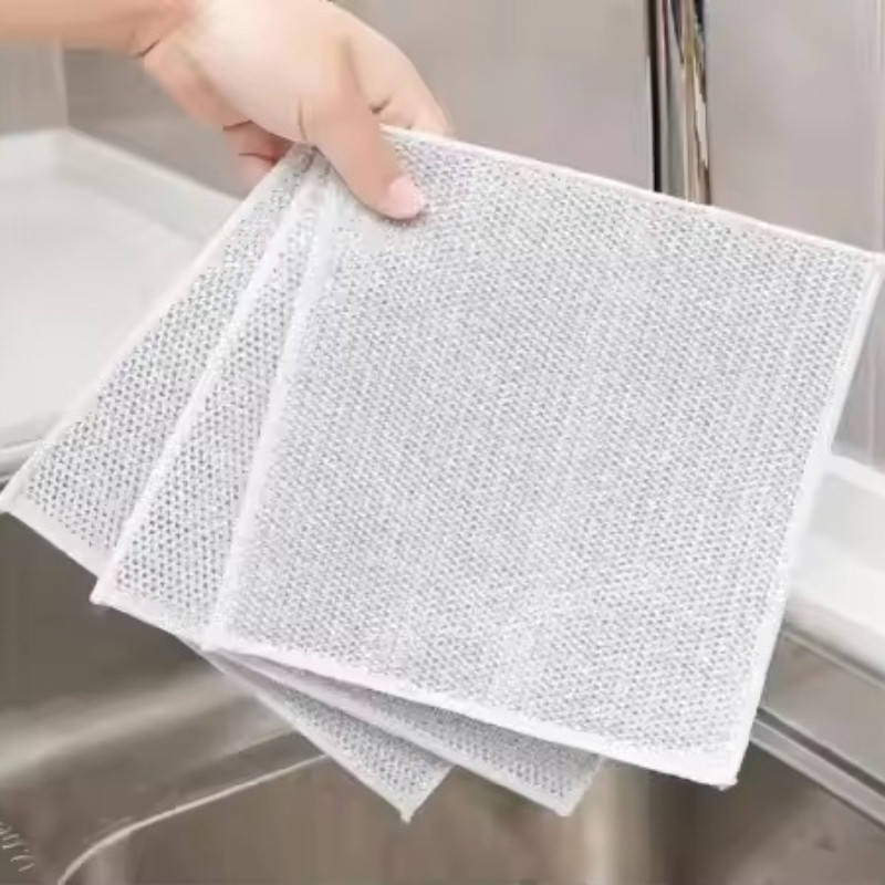 1pc Wire Cleaning Cloth Dishwashing Scrubber Non-Scratch Wire Dishcloth ...