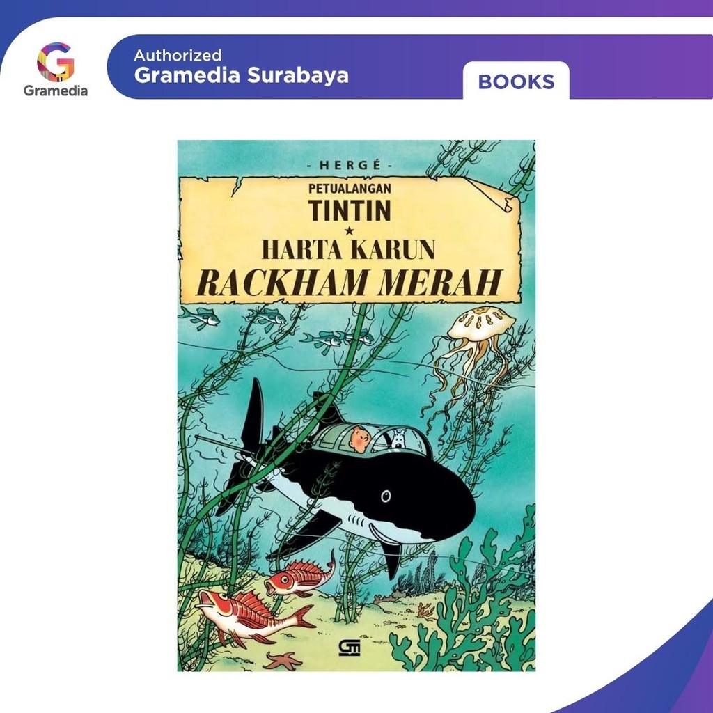 MERAH Gramedia Surabaya - The Adventures of Tintin: Red Rackham ...