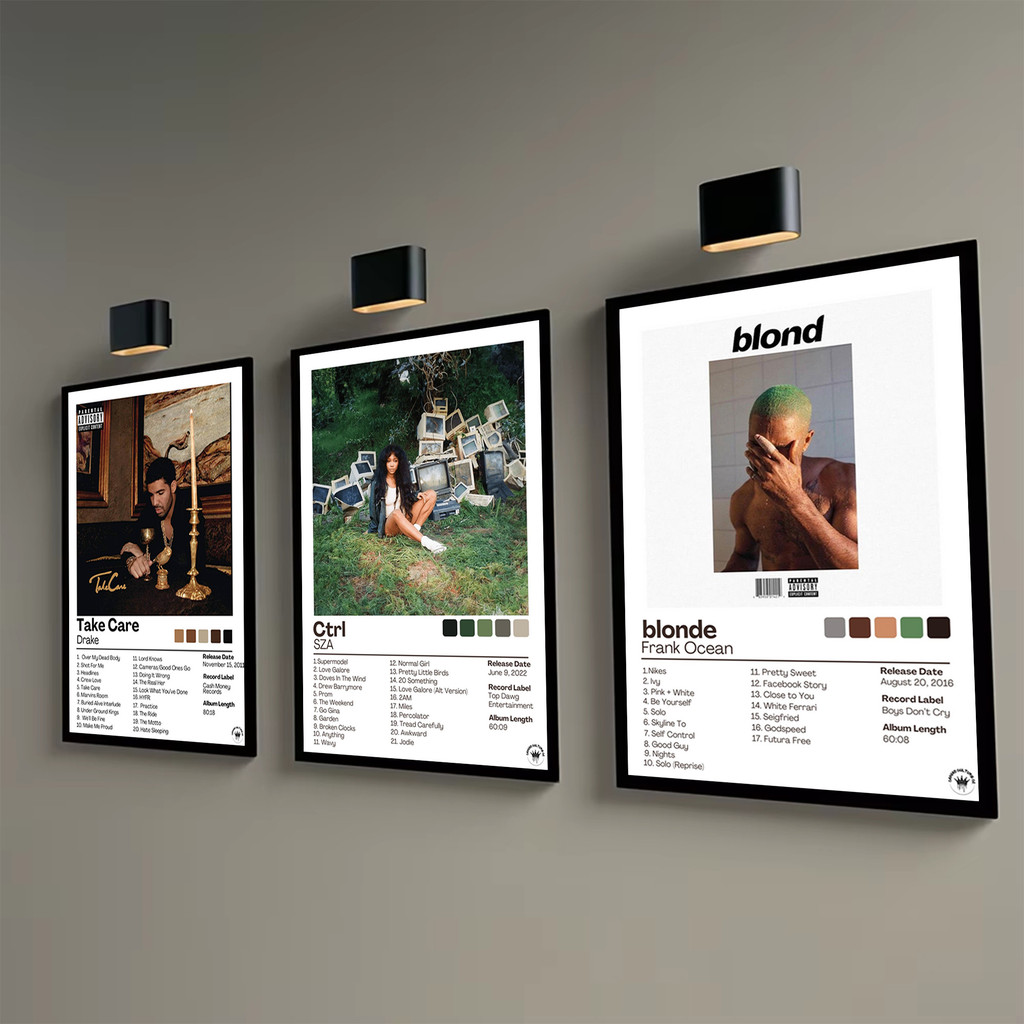 Hip Hop Rapper Album Cover Poster Canvas Painting Wall Art Painting ...
