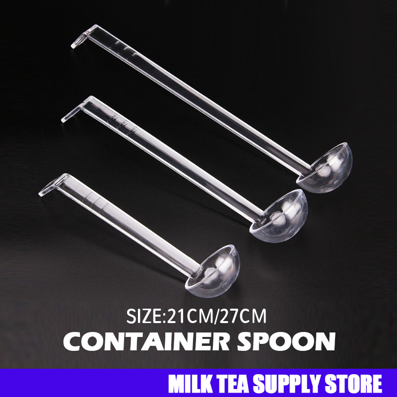 PC Container Spoon Powder Spoon/Jam Scooper For Milktea/Long Handle ...