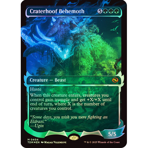 EDH PlayTest cards - Craterhoof Behemoth (Green) | Shopee Philippines