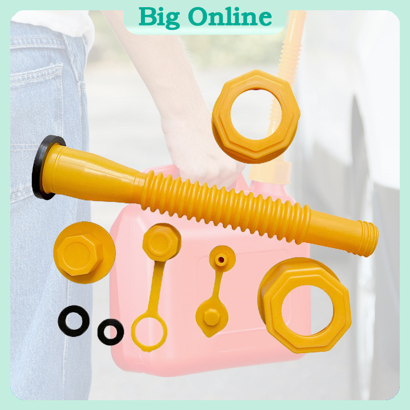Fuel Can Spout Kit - 8PCS Plastic Nozzle Vent Caps For Gasoline ...