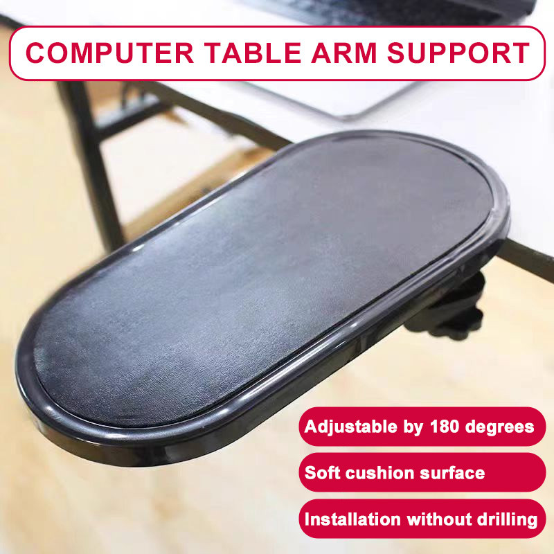Oright Rotating Computer Arm Rest Pad, Desk Attachable Home Office ...
