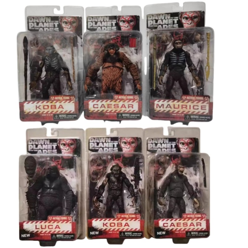 NECA Rise of the Planet of the Apes Characters Caesar and Maurice