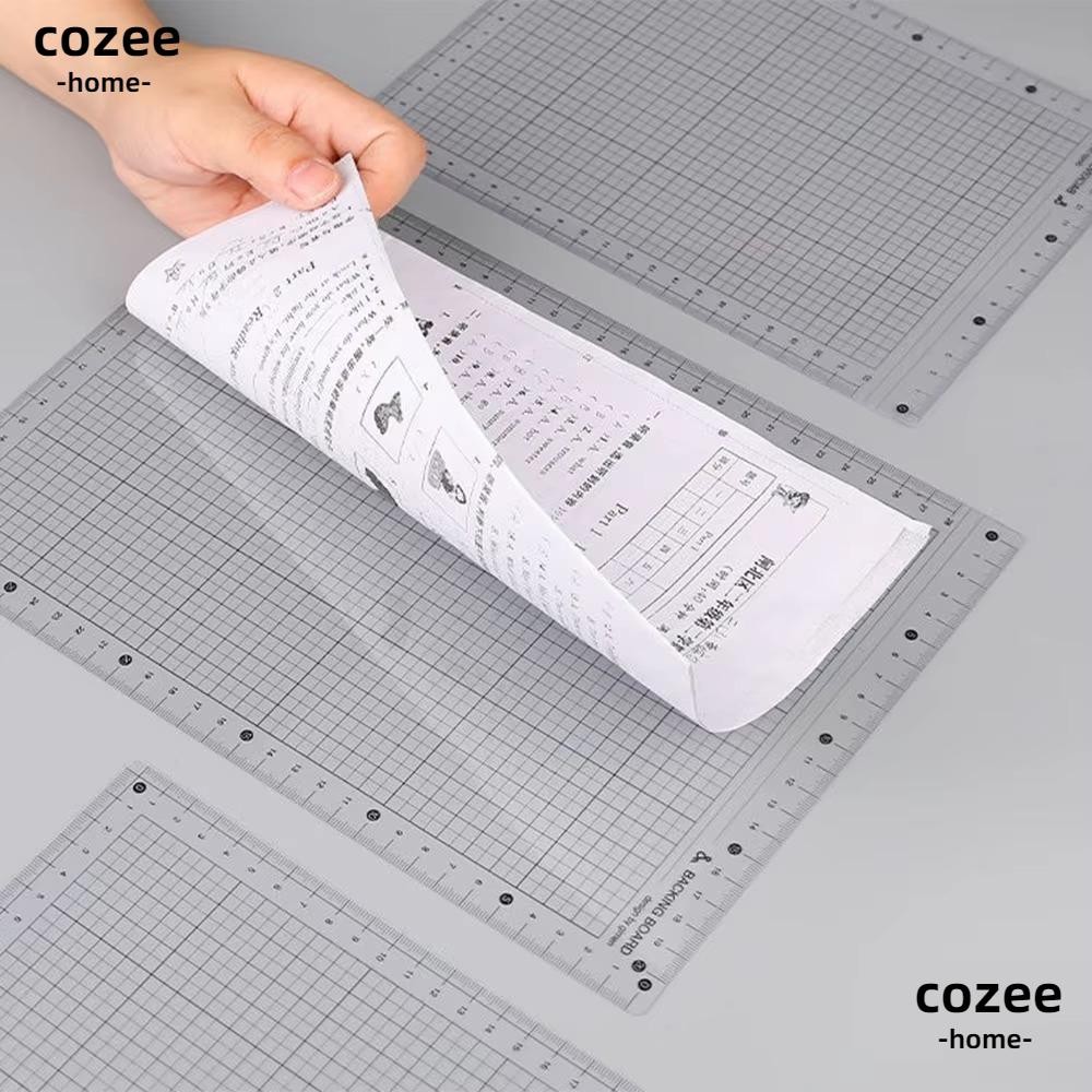COZEE Learning Pad, Non Slip Plastic Grid Scale Ruler, Transparent A4 ...