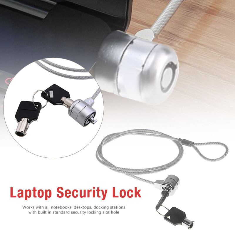 Anti-Theft Office Notebook Laptop PC Computer Desk Key Security Lock ...