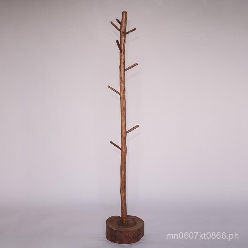 Solid Wood Creative Simple Home Coat Rack Tree-Shaped Clothes Rack ...