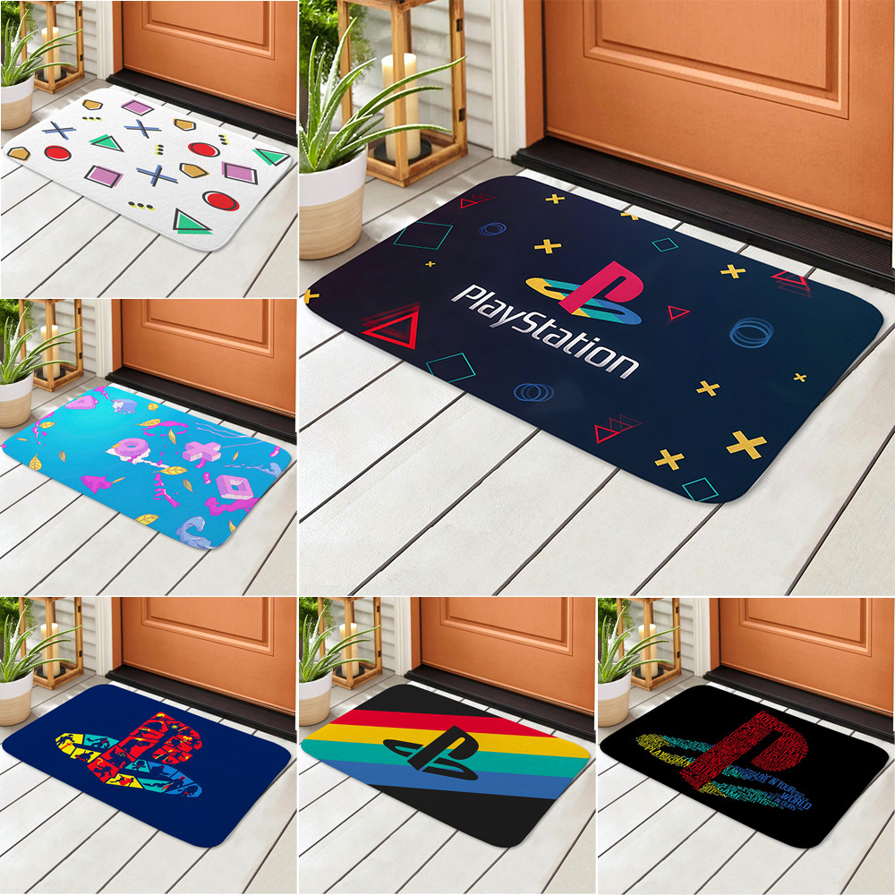 PlayStation Logo Door Mat Slip-resistant Rugs Pad Bathroom Shower