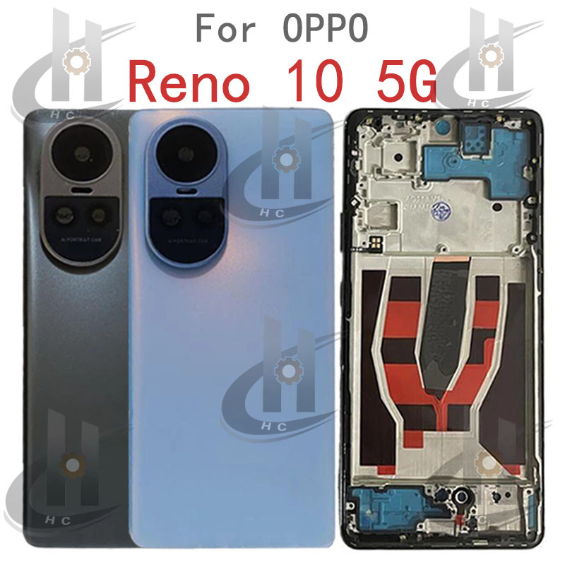 For OPPO Reno 10 5G CPH2531 Battery Back cover Housing middle frame ...