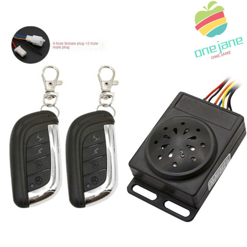 ONE-JANE Motorcycle Alarm Device Protect Remote Control Warning Bell ...