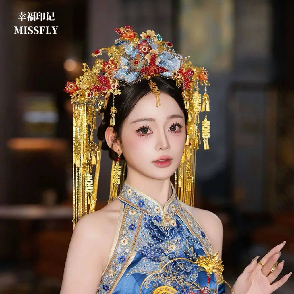 Chinese Dragon And Phoenix Gown A Chaplet And Official Robes Xiuhe Dress
