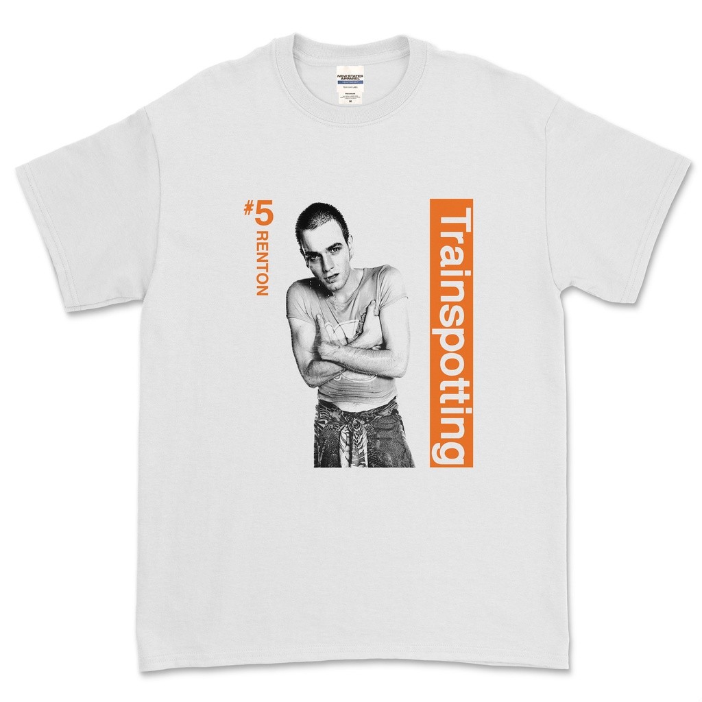 Yellow Crop Top Tee worn by Renton (Ewan McGregor) as seen in Trainspotting movie