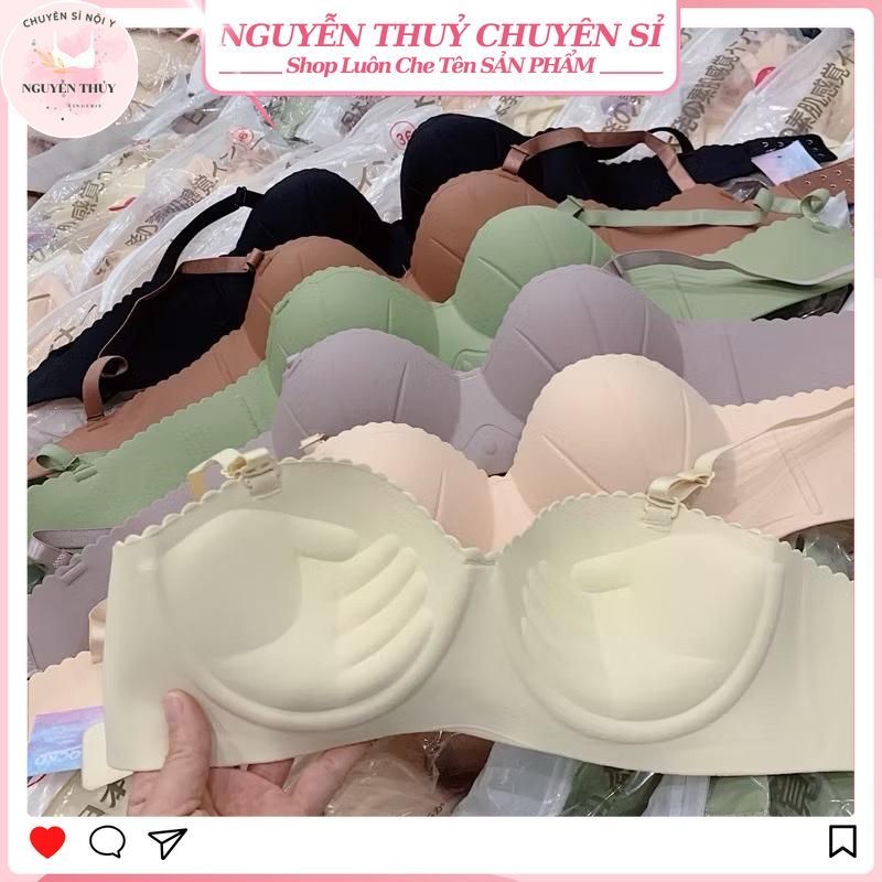 Combo of 4 Rimless Clamshell Cup Bras, 3cm Hand Lift, Anti-Slip ...