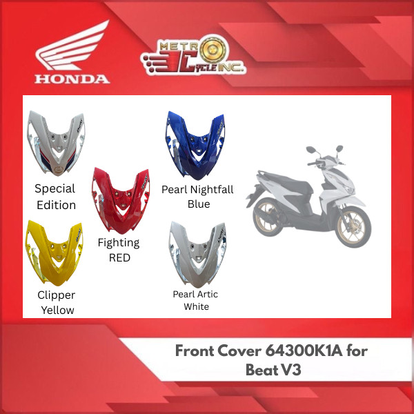 Honda Genuine Front Cover for '24 BeAT FI v3 | Shopee Philippines