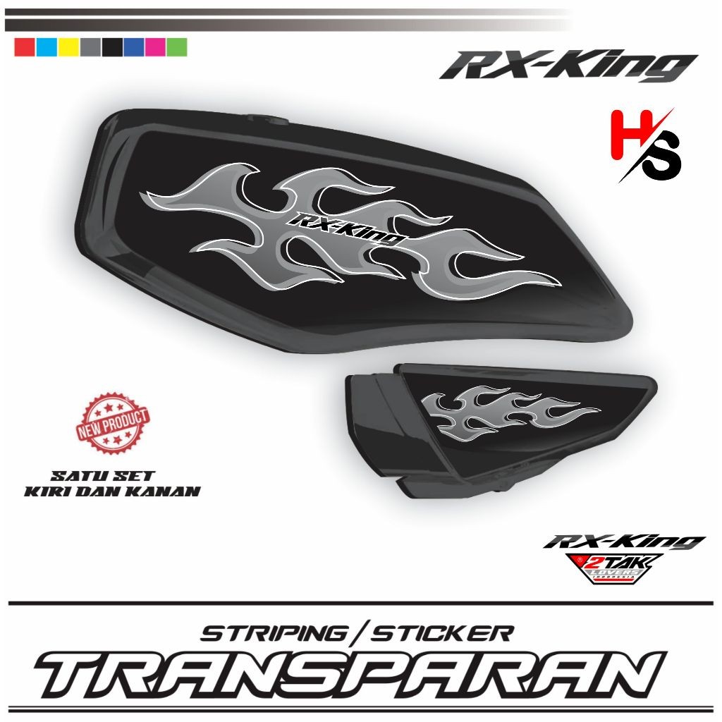 RX KING TRANSPARENT STICKERS, SIMPLE POLET, NEWEST VARIATIONS ...