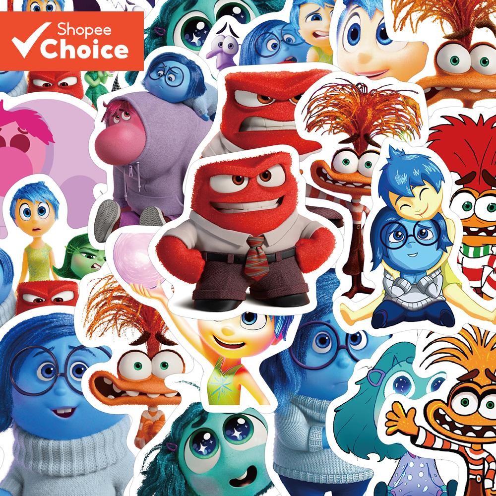 50Pcs Inside Out Stickers Cartoon Graffiti Stickers Waterproof PVC ...