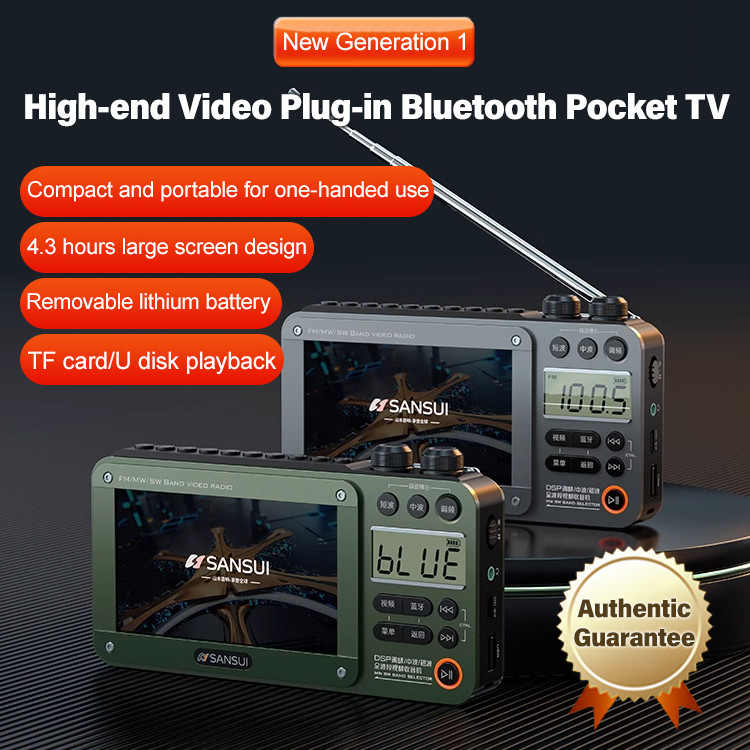 Portable 5-inch handheld pocket TV/lossless sound effect player ...