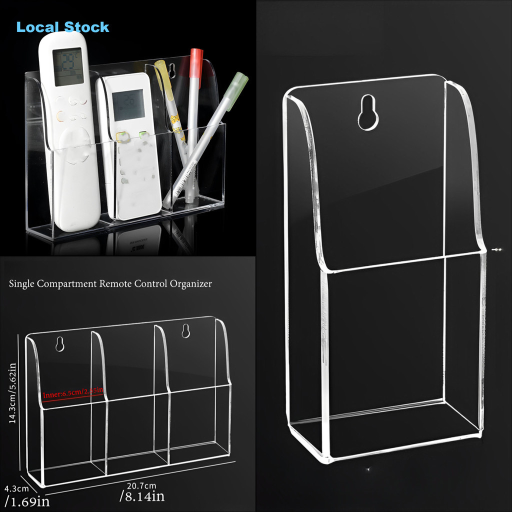 【Apex】 Acrylic Remote Control Holder Wall Mounted Remote Control ...