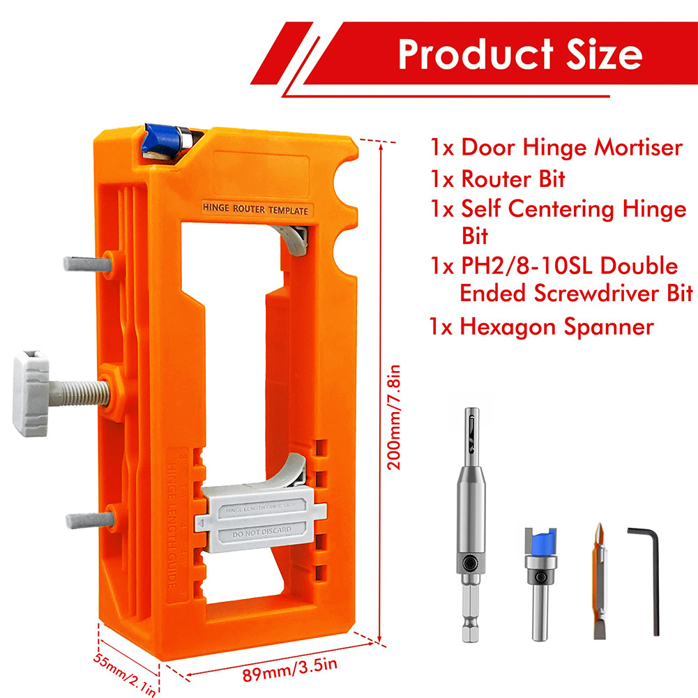 Door Hinge Installation Kit/Mortiser Template Door Latch Installation ...