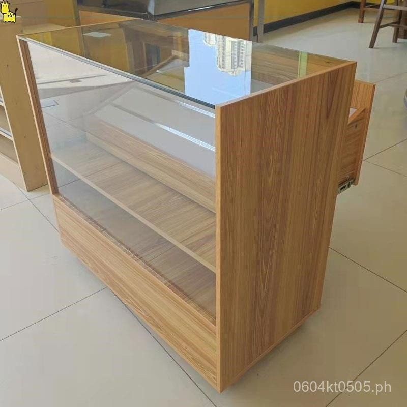 Cash Register Rack Cabinet Small Shop Convenience Store Tempered Glass ...