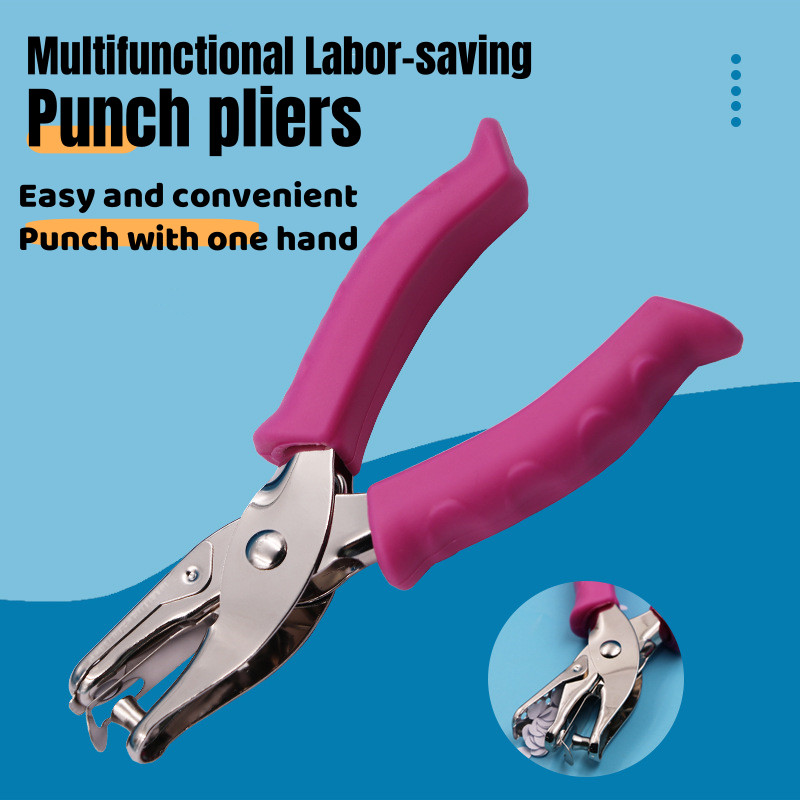 6mm Single Hole Puncher Non Slip Handle Labor-saving Double Lever ...