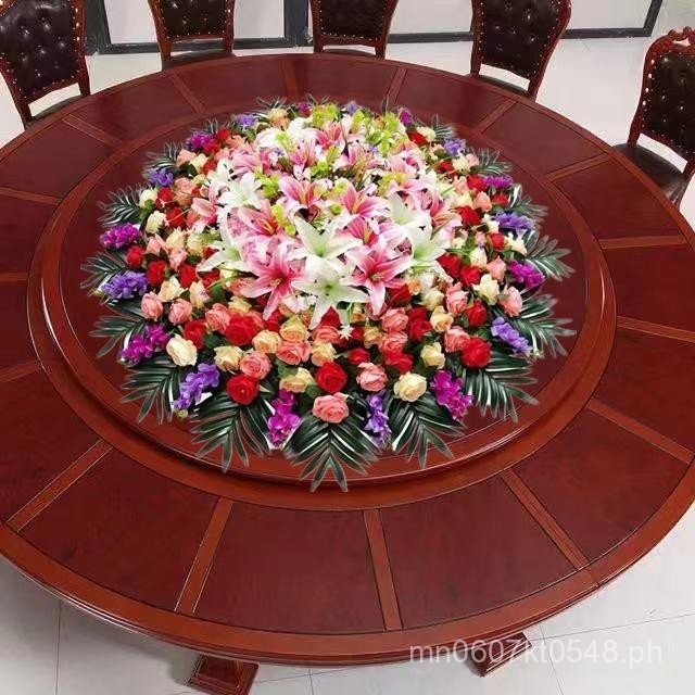 Floral Table Arrangement Round Table Large Round Table Hotel Round ...