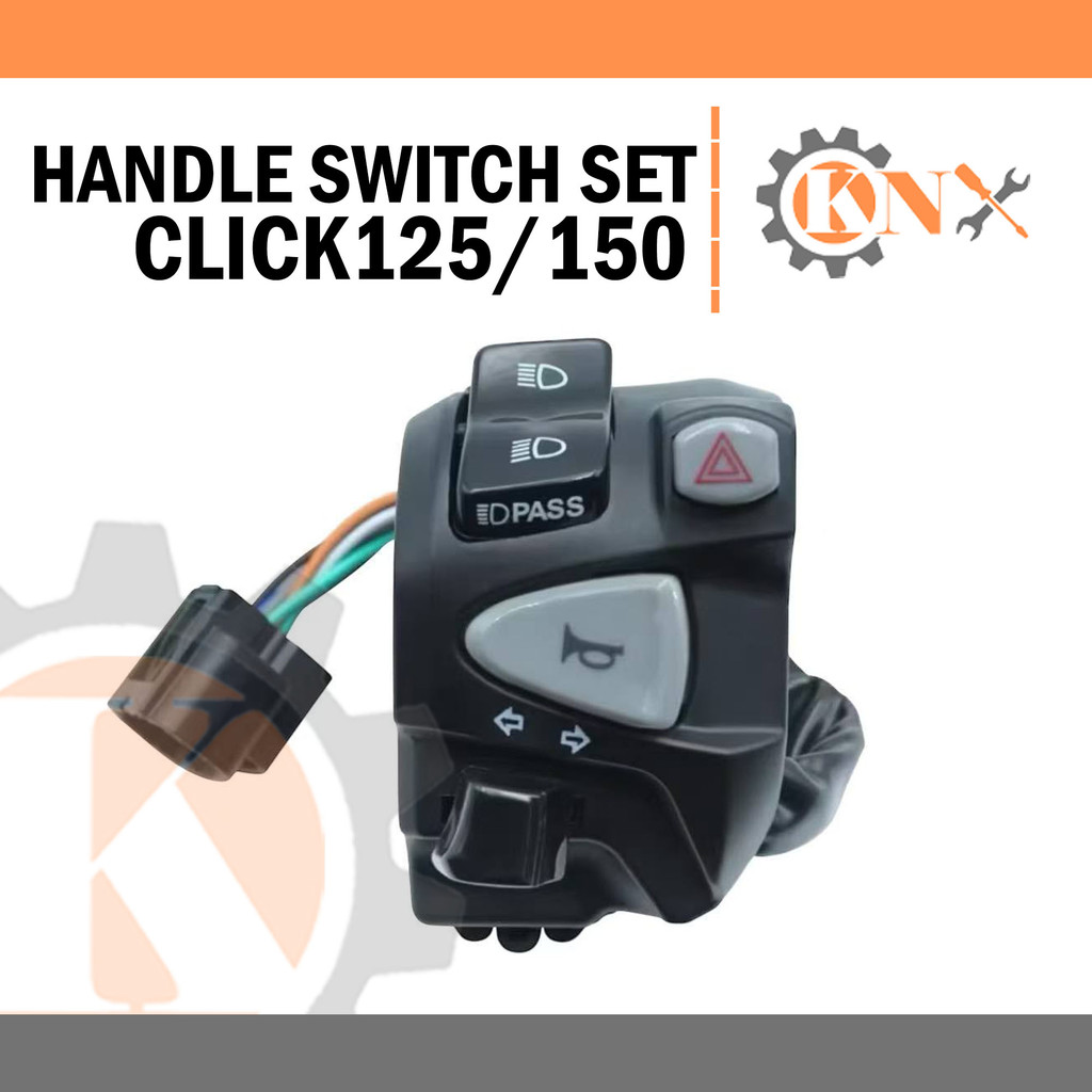 Handle Switch For Honda Click with Pssing Light Hazard Light PLug and ...