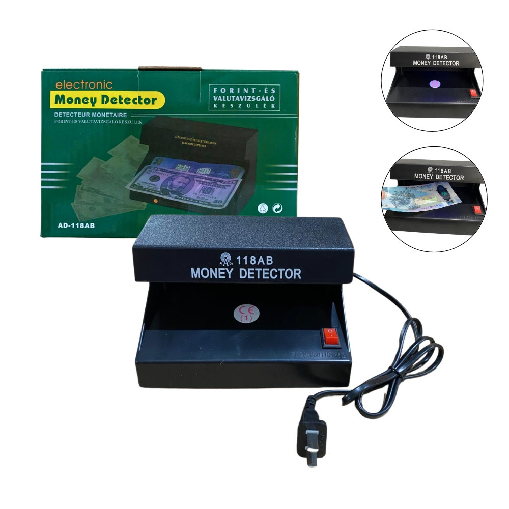 AD-118AB UV Money Scanner – 4W Ultraviolet Lamp for Clear Verification ...