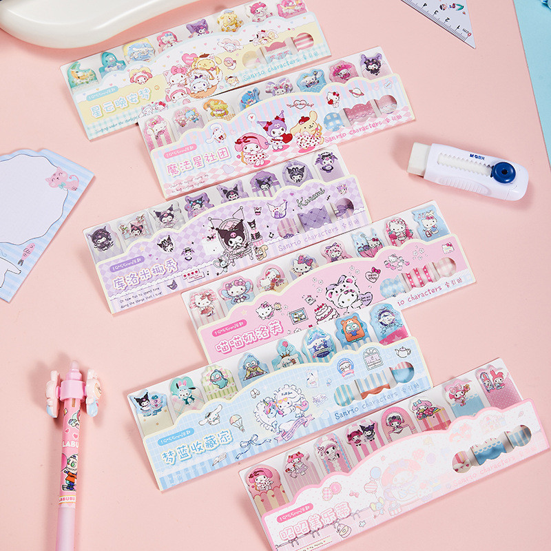New Sanrio Index Sticky Notes Classification Tags N Times Sticky Memo ...